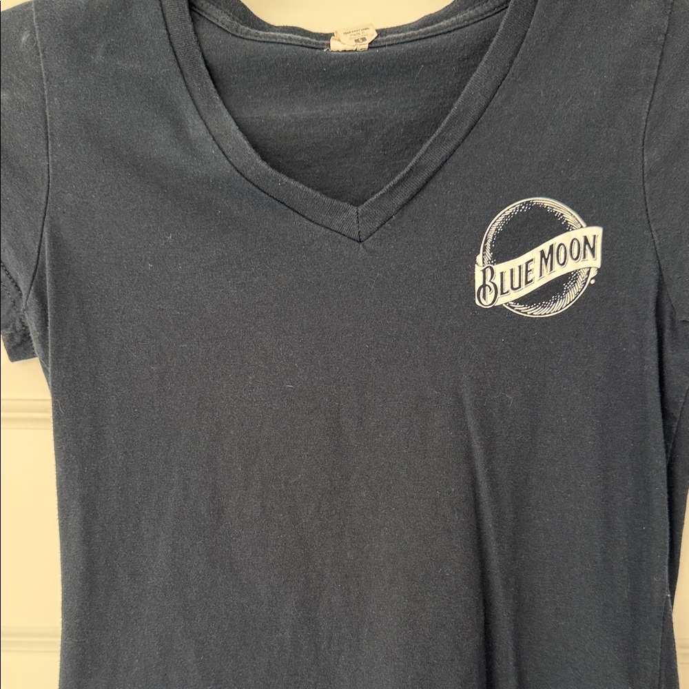 Blue Moon Women's Navy V-Neck Top